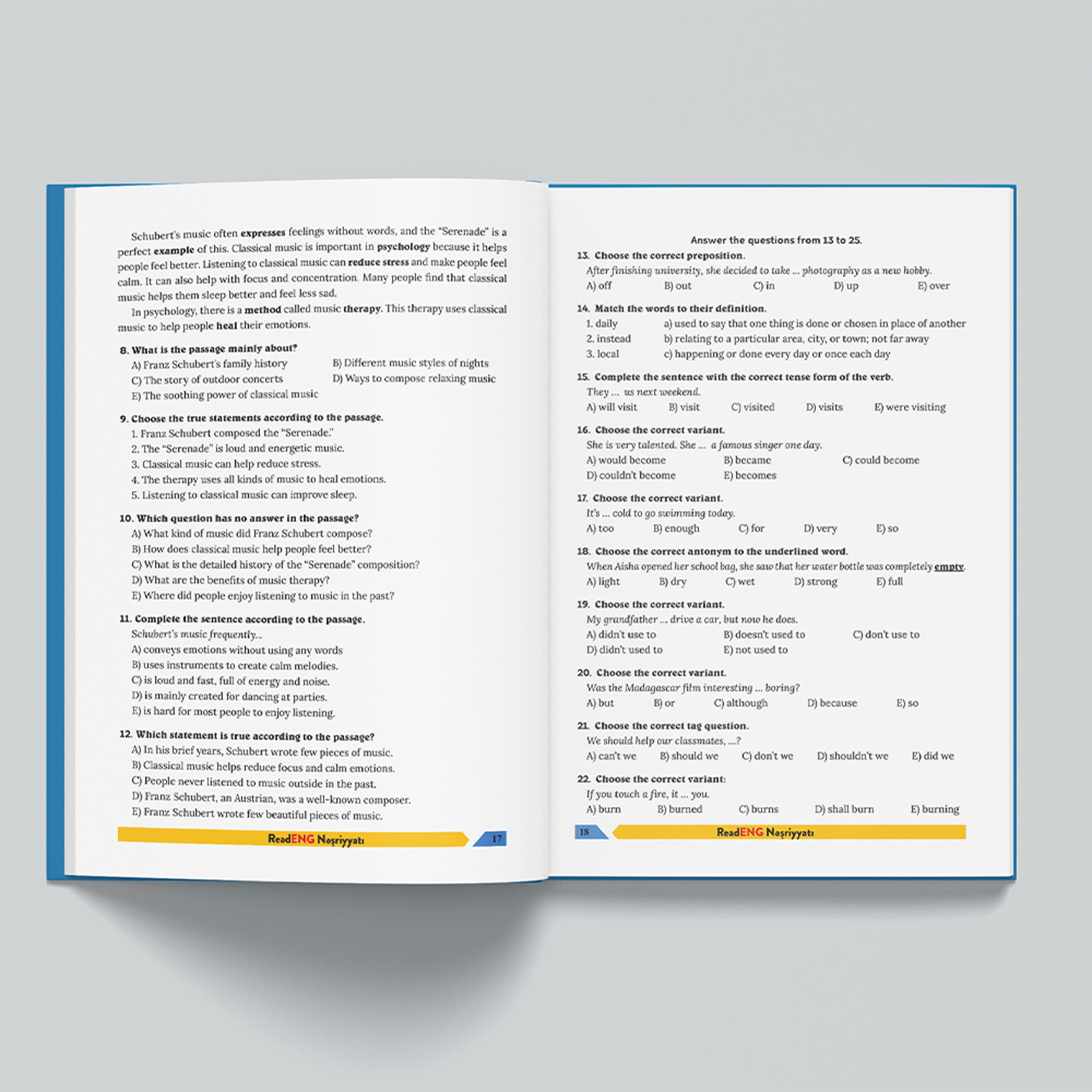 Test Toplusu English 7 - 8 - 9 sinif, müəllif ReadEng Komandası kiçik şəkil 4