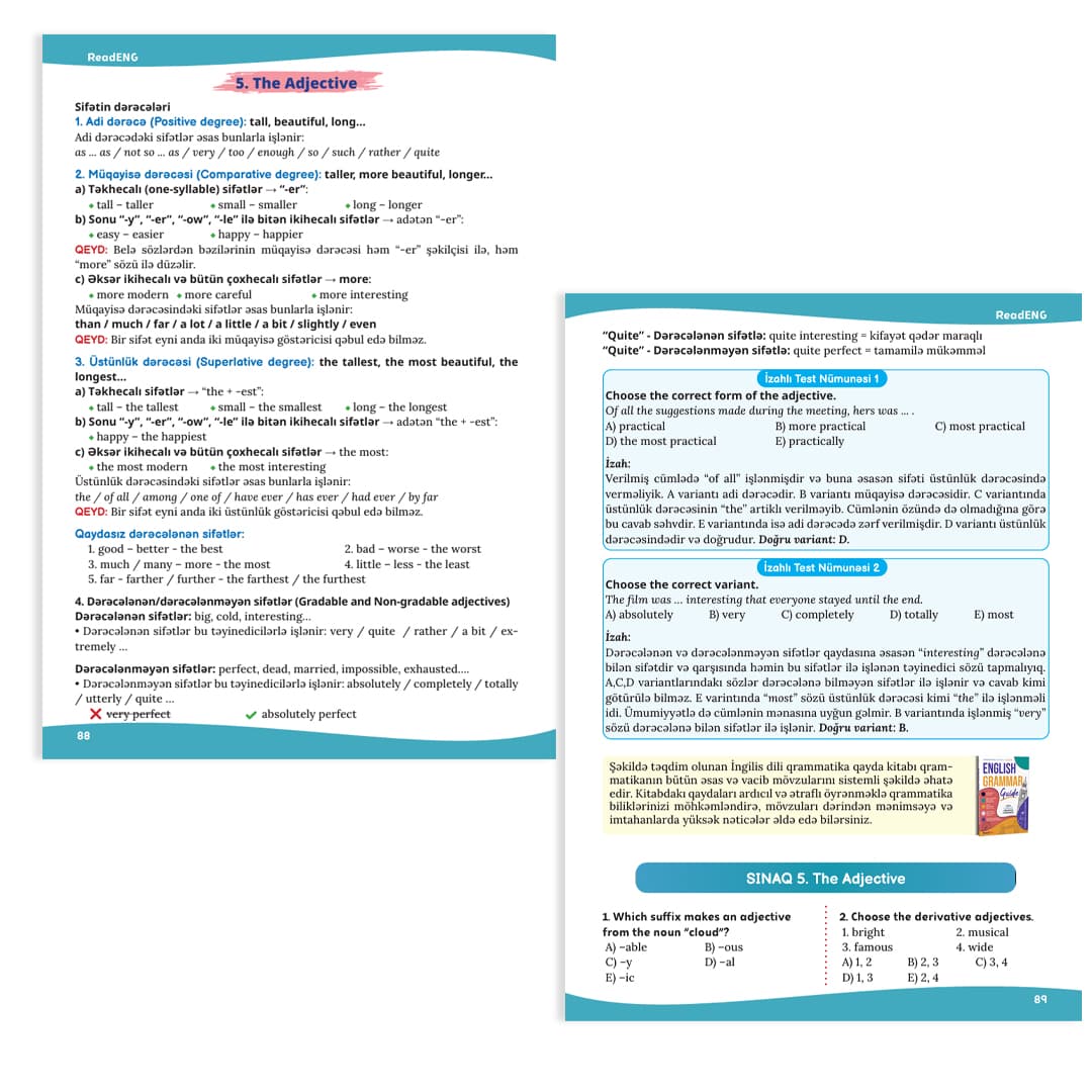 Kitab ReadENG Ingilis dili Test Toplusu kiçik şəkil 3
